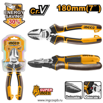 Бокорезы усиленные 180 мм INGCO HHLDCP28180 INDUSTRIAL