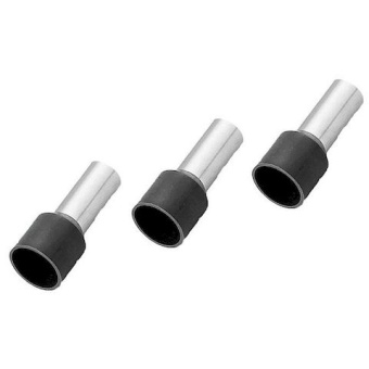 Наконечник-гильза Е6012 6мм2 с изолированным фланцем (черный) (100 шт) ИЭК (упак.360/15)