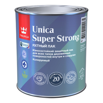 Лак универсальный Tikkurila UNICA SUPER STRONG EP п/матовый 0,9л