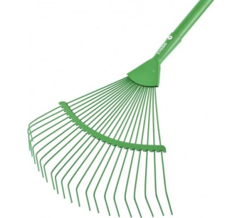 Грабли веерные стальные  420*1585 мм  22 круглых зуба эмалированные стальной черенок Palisad