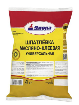 Шпатлевка масляно-клеевая Диола-001, 4кг