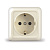 Розетка ОП 1-мест. з/к 16А 220В бежевая "Олимп" UNIVersal