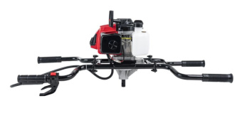 Мотобур PIT P51211 3,0л.с/2200 Вт,диаметр шнека 40-300мм, 1,2 л, 8000 об/мин