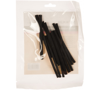 Термоусадочная трубка 12,0/6,0 длина 100 см, усадка 2:1, черный, HST-1260-100BK