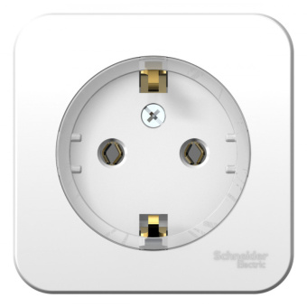 Розетка ОП 1-мест. з/к (компакт) изол.пл.16А, 250В, белый BLANCA (упак.12)
