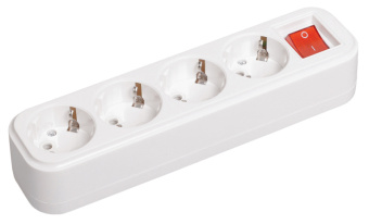 Колодка 4-х местная з/к с выкл. К04В CLASSIC IEK (упак.100/25)