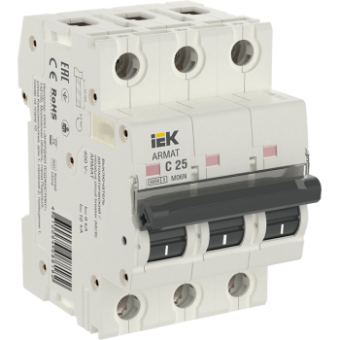 Авт. выкл. M06N 3P 25А 6кА хар-ка C ARMAT IEK (упак.40/4)