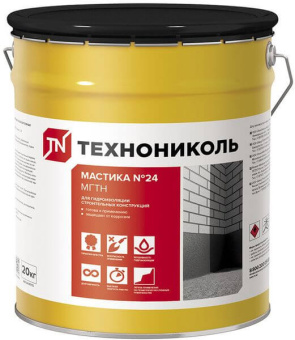 Мастика гидроизоляционная №24 ТЕХНОНИКОЛЬ  20кг