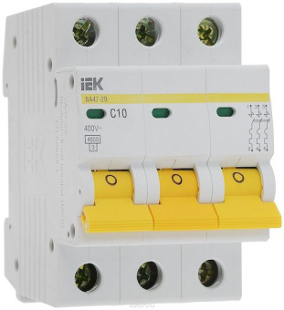 Авт. выкл. ВА47-29 3Р 25А 4,5кА х-ка С ИЭК (упак.48/4)