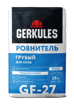 Грубый ровнитель для пола Геркулес GF-27, 25 кг Грубый ровнитель для пола Геркулес GF-27, 25 кг