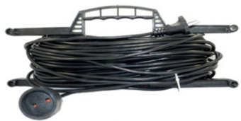 Сет. удл. Jett (ДЖЕТТ) рамка ПВС 2х0.75 1 роз. 25 м 10А черн. РС-1