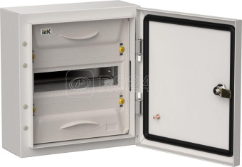 TITAN 5 Корпус металлический ЩРн-12 (1х12) 335х310х140мм IP54 белый (одна дверь) IEK