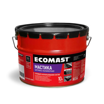 Мастика битумно-полимерная ECOMAST 10л