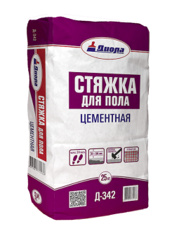 Стяжка бетонная для пола Диола-342, 25 кг