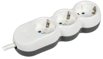 Удлинитель быт. з/к 3 места/5 метра 3х1,5мм2 16А/250В У03 UNO IEK (упак.40/1)