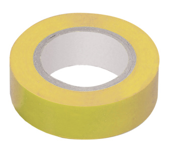 Изолента 0,13х15 мм желтая 20 метров ИЭК (упак.200/200)