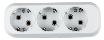 Колодка УЗ-3-GRAND трехместная с заземлением 5130 IN HOME