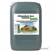 Деревозащитное средство Здоровый Дом БИО жёлто-зелёный 9 кг