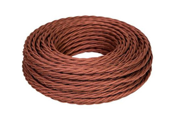 Провод витой ПВХ, 2х2,5 КОРИЧНЕВЫЙ, (бухта 50м)