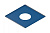 Фланец декор 400*400 d180 нерж. 0,5мм