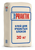 Клей для ячеистых блоков Bergauf Practik, 30 кг Клей для ячеистых блоков Bergauf Practik, 30 кг