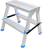 Стремянка 2+2 ступени, двухсторонняя комбинированная LadderBel 0,40м