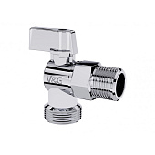 Кран  шаровой угловой 1/2" х 3/4" н/н  хром "Valogin" (22)