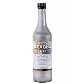 Краска БТ-177 серебрянка Лакра 0,5л