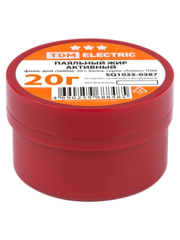 Флюс для пайки паяльный жир активный 20 г серия Алмаз TDM