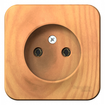 Розетка ОП 1-мест. без з/к без з/ш, изолир.пл., 16А, 250В, ясень BLANCA (упак.9)
