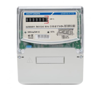 счетчик ЦЭ6803В 1 230В 1-7,5А 3ф. 4пр. М7 Р32