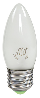 Лампа накаливания СВЕЧА B35 40Вт 220В E27 МТ  380Лм ASD (упак.100/10) 4607177995083