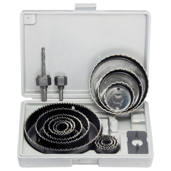 Набор кольцевых пил по дереву 19-127 мм 12 предметов MATRIX 70472