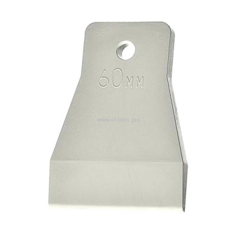 Шпатель резиновый белый 60 мм 3080079