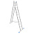 Лестница LadderBel 2х12 ступеней алюминиевая двухсекционная (3,31/5,7м)