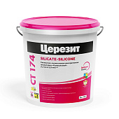Штукатурка силикатно-силиконовая Церезит СТ 174 камешковая 1.5 мм, база, 25 кг