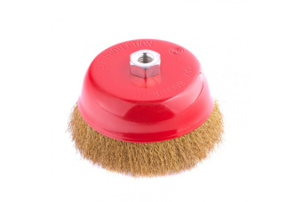 Щётка для УШМ 150 мм М14 чашка гофрир. проволока MATRIX 74607