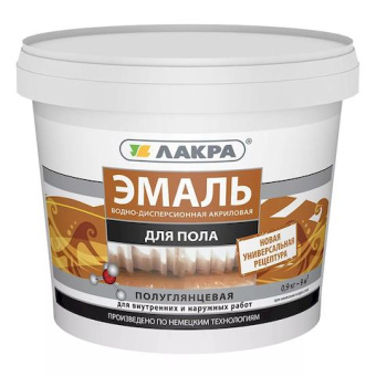Эмаль акрил для пола золотисто-коричневая Лакра 2,4кг