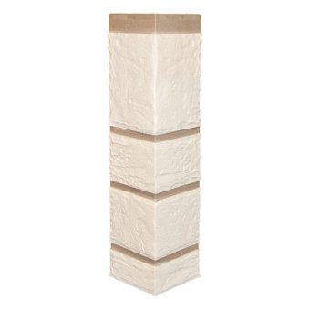 Угол наружный камень белый 0,47*0,11м Фасад