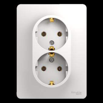 Розетка СП 2-я з/к белая "GLOSSA" (упак.10) GSL000124 Розетка СП 2-я з/к белая "GLOSSA" (упак.10) GSL000124