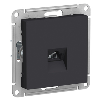 Механизм Розетки компьют. RJ45 карбон ATLASDESIGN (упак.5)