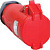 Розетка переносная ССИ-214 16А-6ч 380В 3P+PE IP44 MAGNUM IEK (упак.10шт)