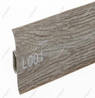 Плинтус Лайн Пласт Матовый 58*22*2200мм L001 Африканское дерево