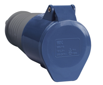 Розетка переносная 213 2Р+РЕ 16А 220В IP44 ИЭК (упак.100/10)