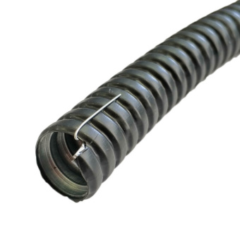 Металлорукав в ПВХ изоляции МРПИ-НГ 20 d20мм черный с протяжкой (50 м)  ЗЭТА