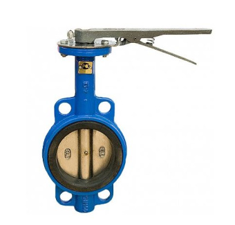 Затвор дисковый поворотный ручной Д100 PN16  (чугун)