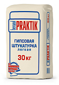 Штукатурка гипсовая легкая Bergauf Practik, 30 кг Штукатурка гипсовая легкая Bergauf Practik, 30 кг
