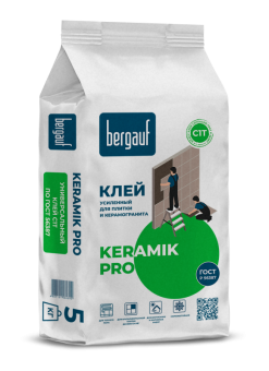 Клей усиленный для керамической плитки Bergauf Keramik Pro С1, 5 кг