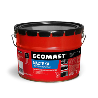 Мастика гидроизоляционная ECOMAST 10л