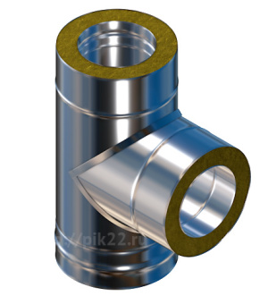 Сэндвич тройник 90 нерж.нерж d 150/230 0,8мм/0,5мм